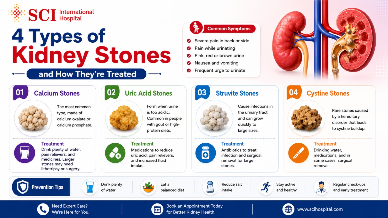 4 Types of Kidney Stones and How They're Treated