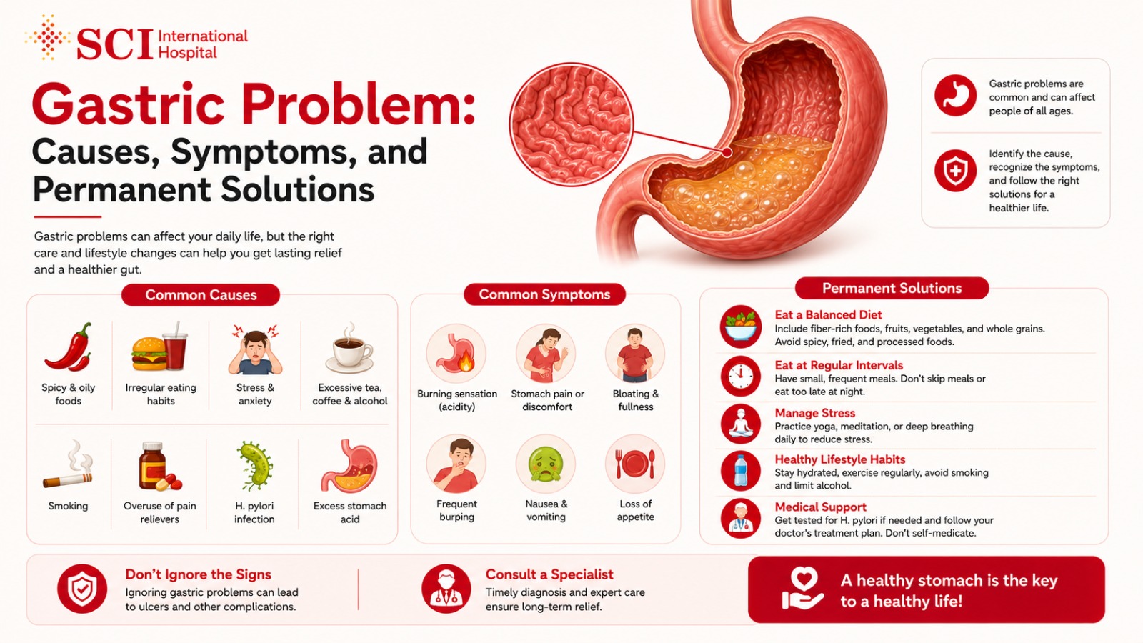 Gastric Problem: Causes, Symptoms, and Permanent Solutions