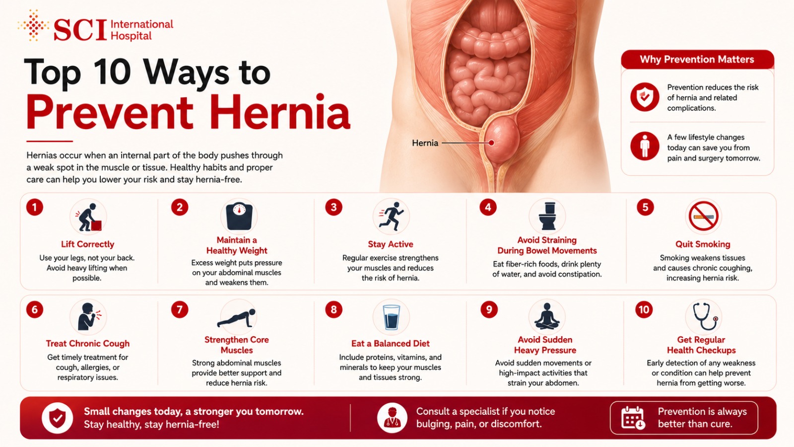 Top 10 Ways to Prevent Hernia