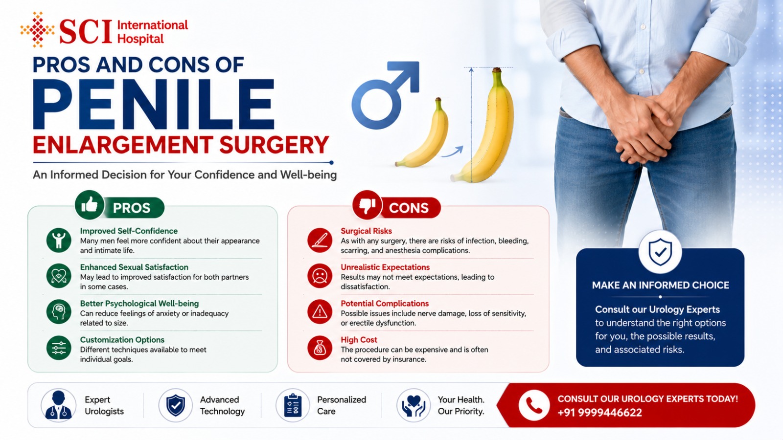 Pros and Cons of Penile Enlargement Surgery