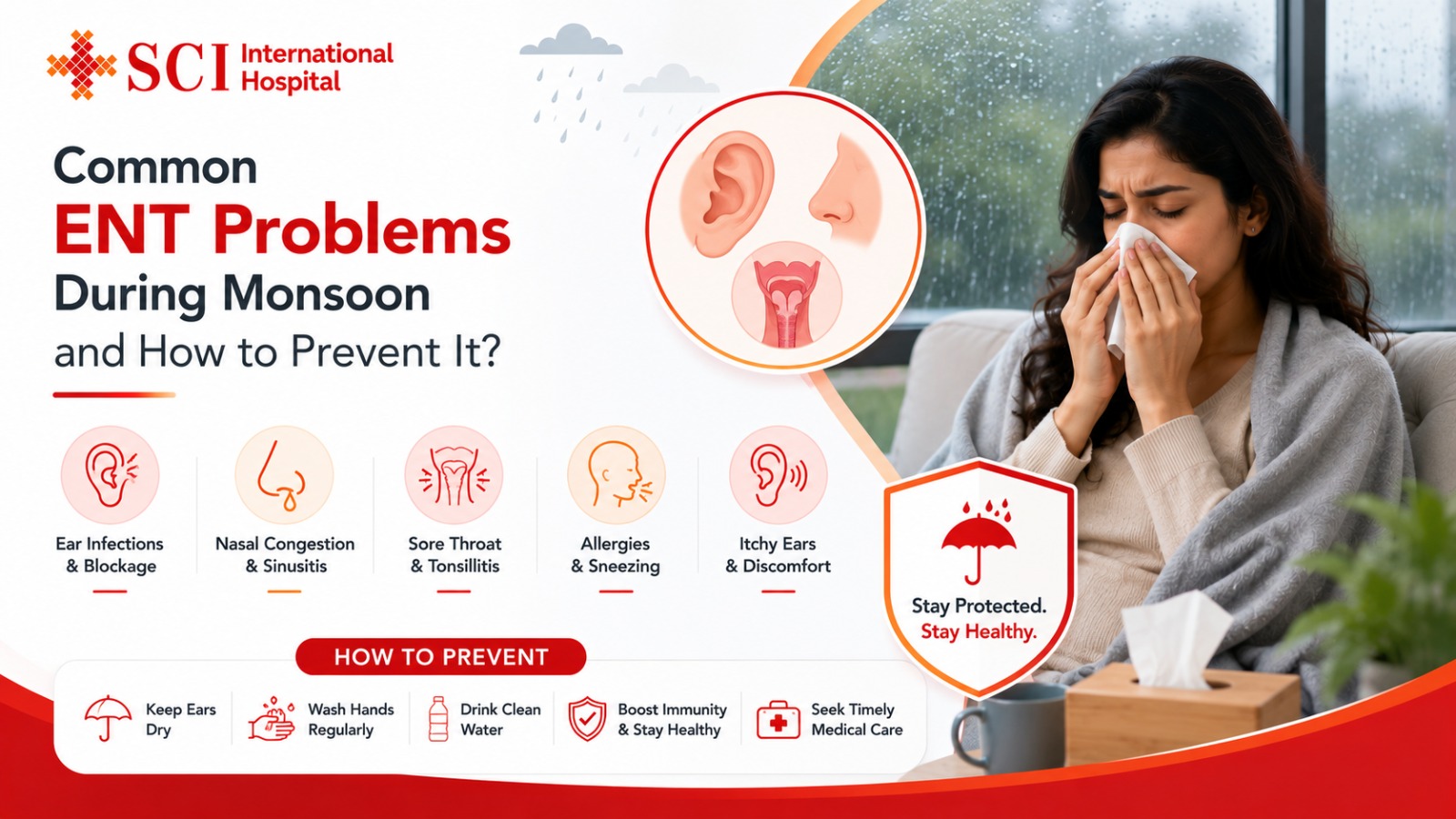Common ENT Problems During Monsoon and How to Prevent It?
