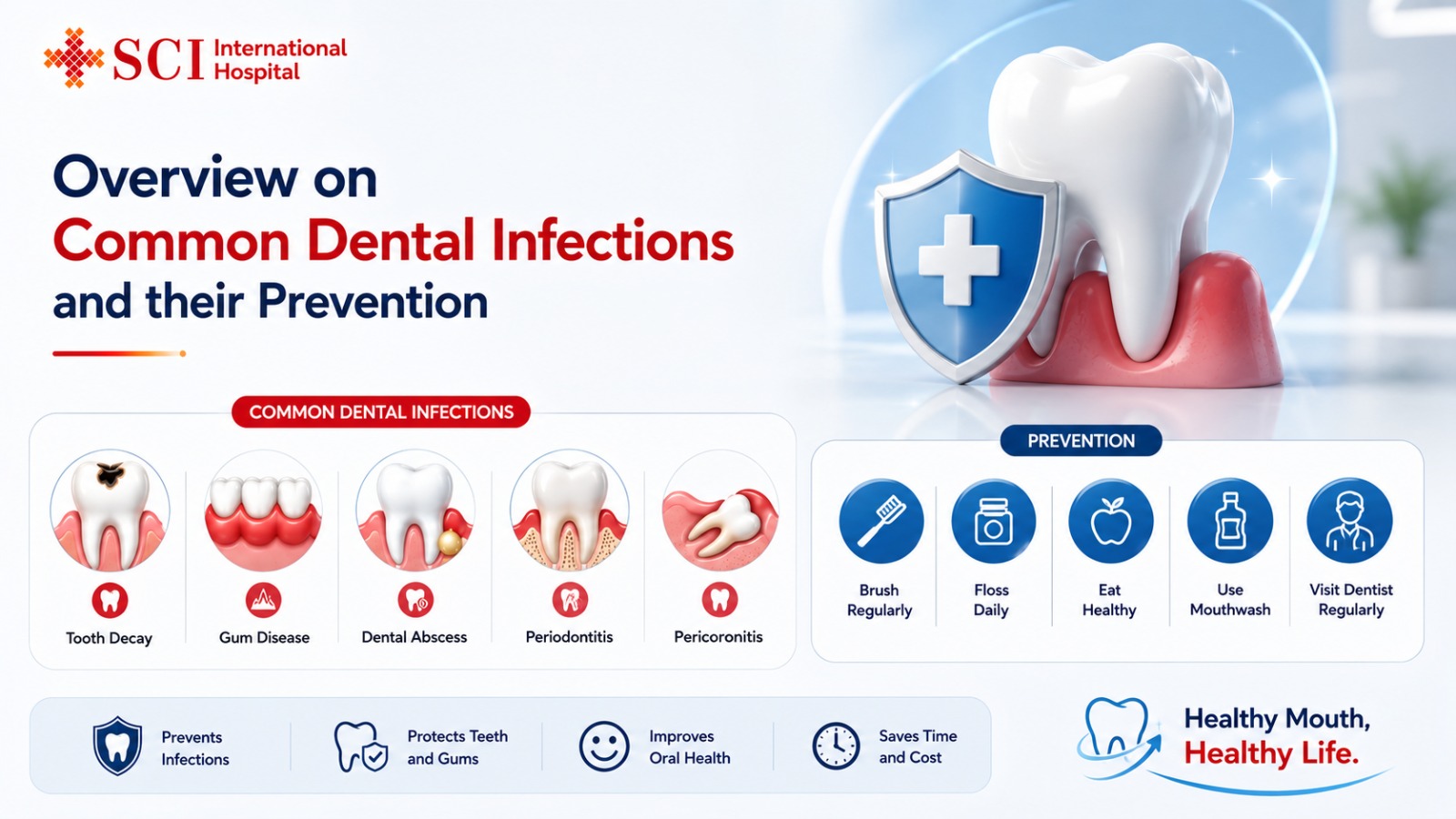 Overview on Common Dental Infections and their Prevention