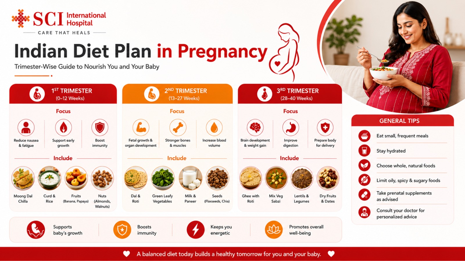 Indian Diet Plan in Pregnancy: Trimester-Wise