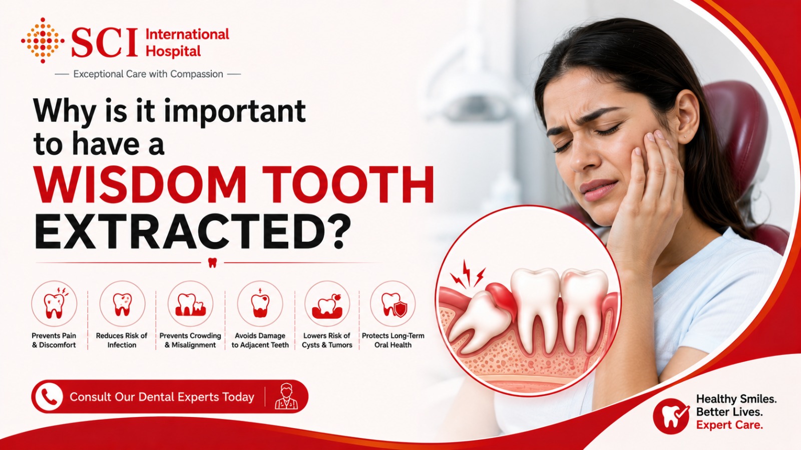 Why is it important to have a wisdom tooth extracted?