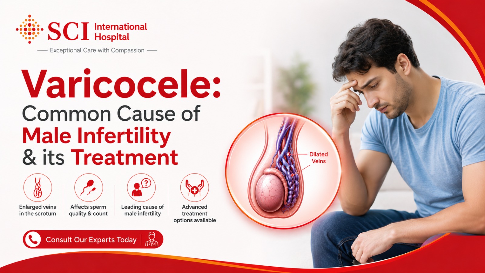 Varicocele: Common Cause of Male Infertility & its Treatment