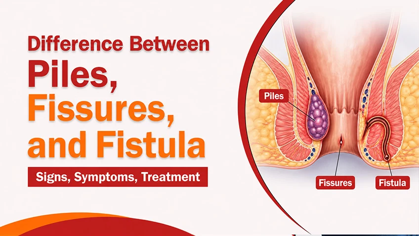 Difference Between Piles, Fissures, and Fistula