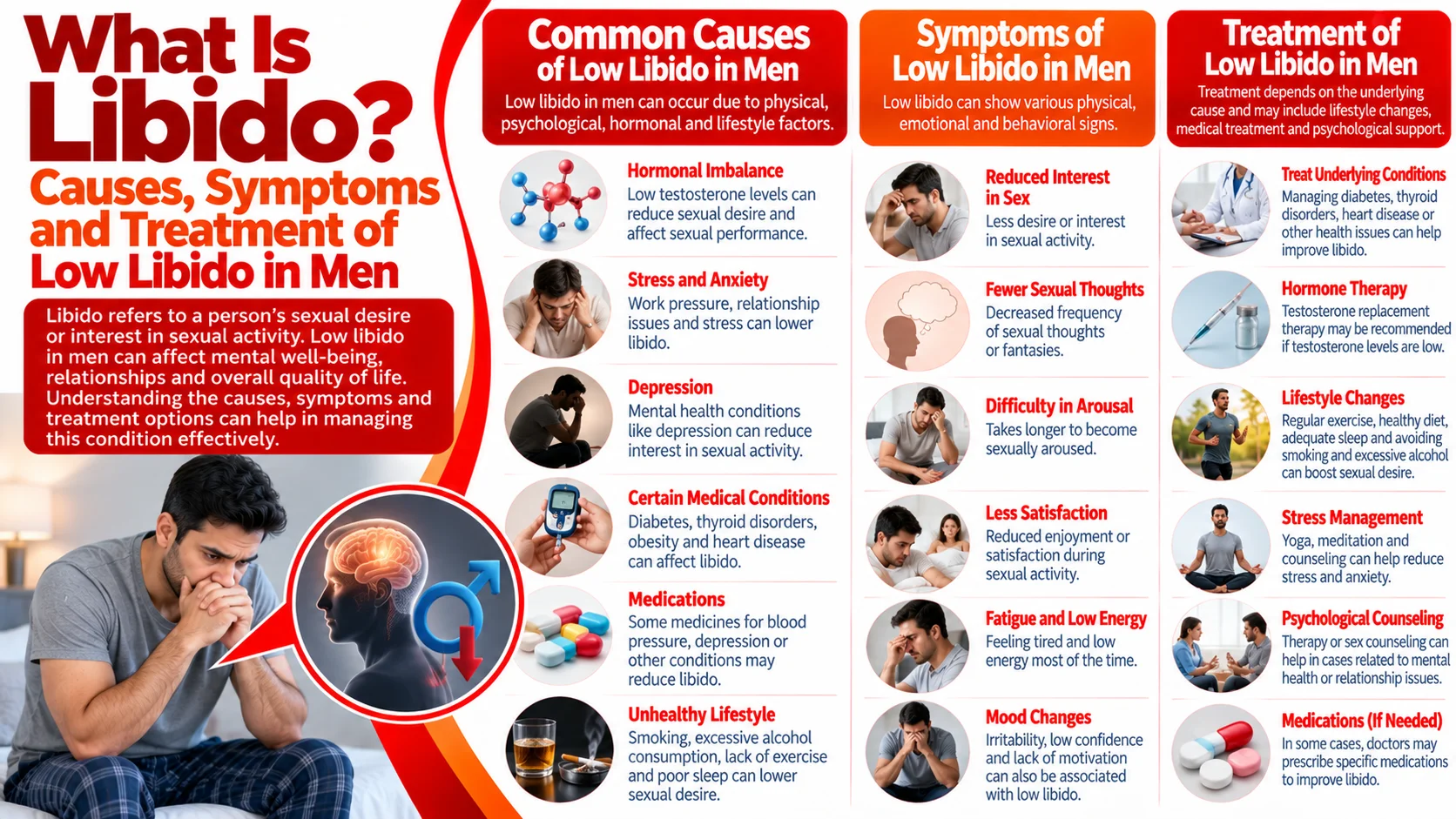 What Is Libido? Causes, Symptoms and Treatment of Low Libido in Men