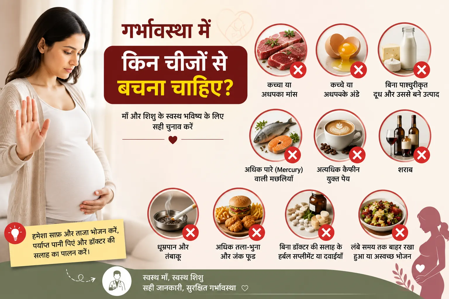 गर्भावस्था में किन चीजों से बचना चाहिए?